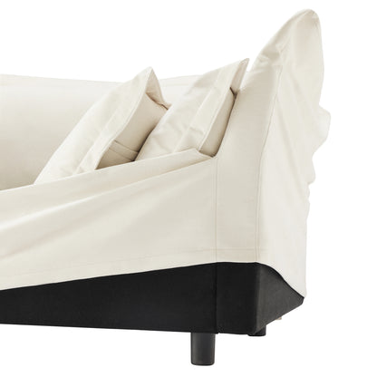 Cream Chenille Sofa - 1 Seat - 41.75" Sofa