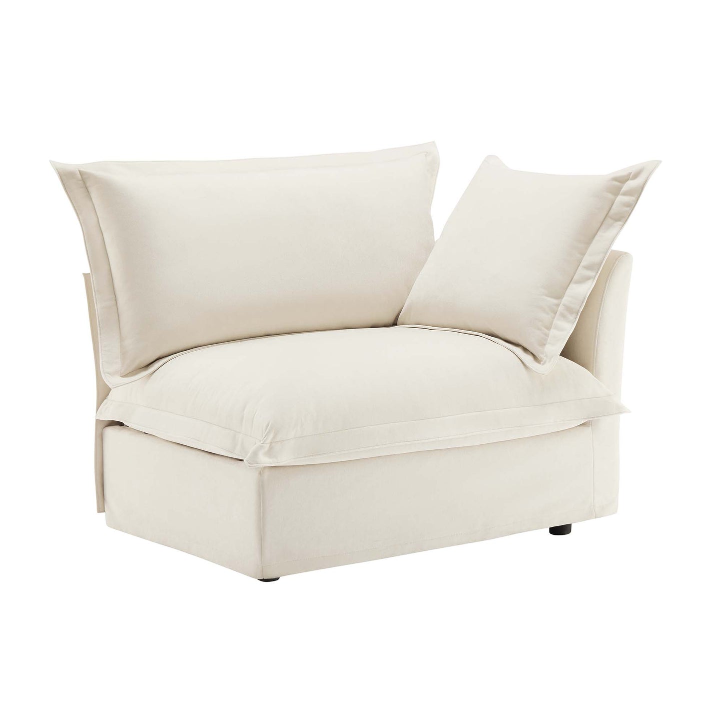 Cream Chenille Sofa - 1 Seat Comfort & Style