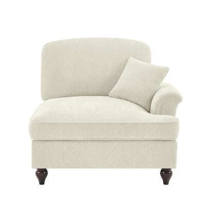 Sofa RSF Chenille W/1 Pillow -Beige