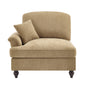 Sofa LSF Chenille W/1 Pillow -Light Coffee