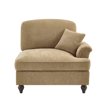 Sofa RSF Chenille W/1 Pillow -Light Coffee