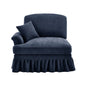 Sofa LSF Chenille W/1 Pillow -Blue