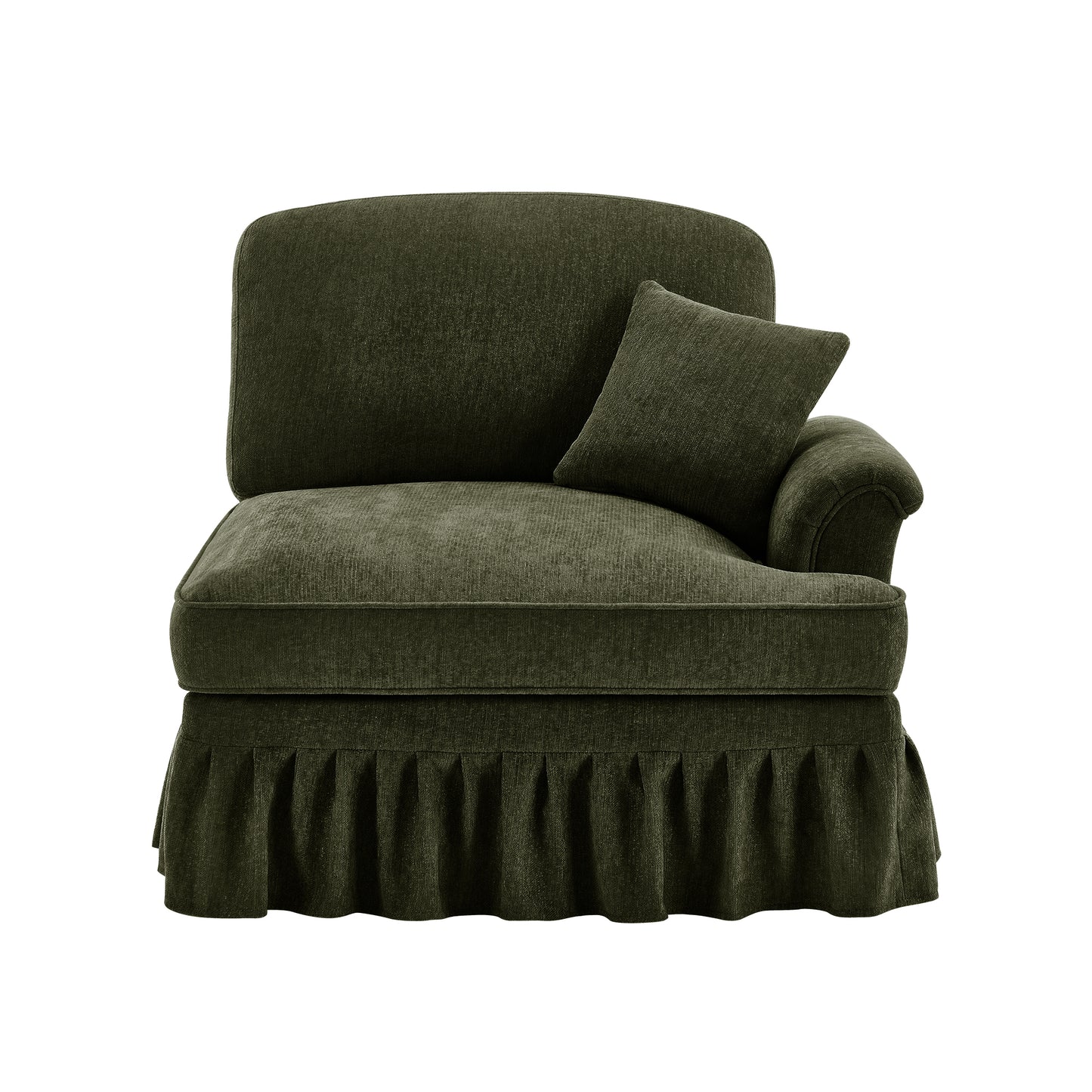 Sofa RSF Chenille W/1 Pillow -Green
