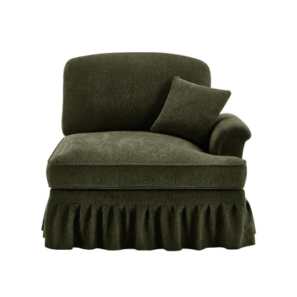 Sofa RSF Chenille W/1 Pillow -Green