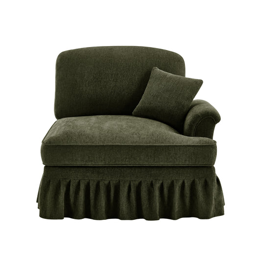Sofa RSF Chenille W/1 Pillow -Green