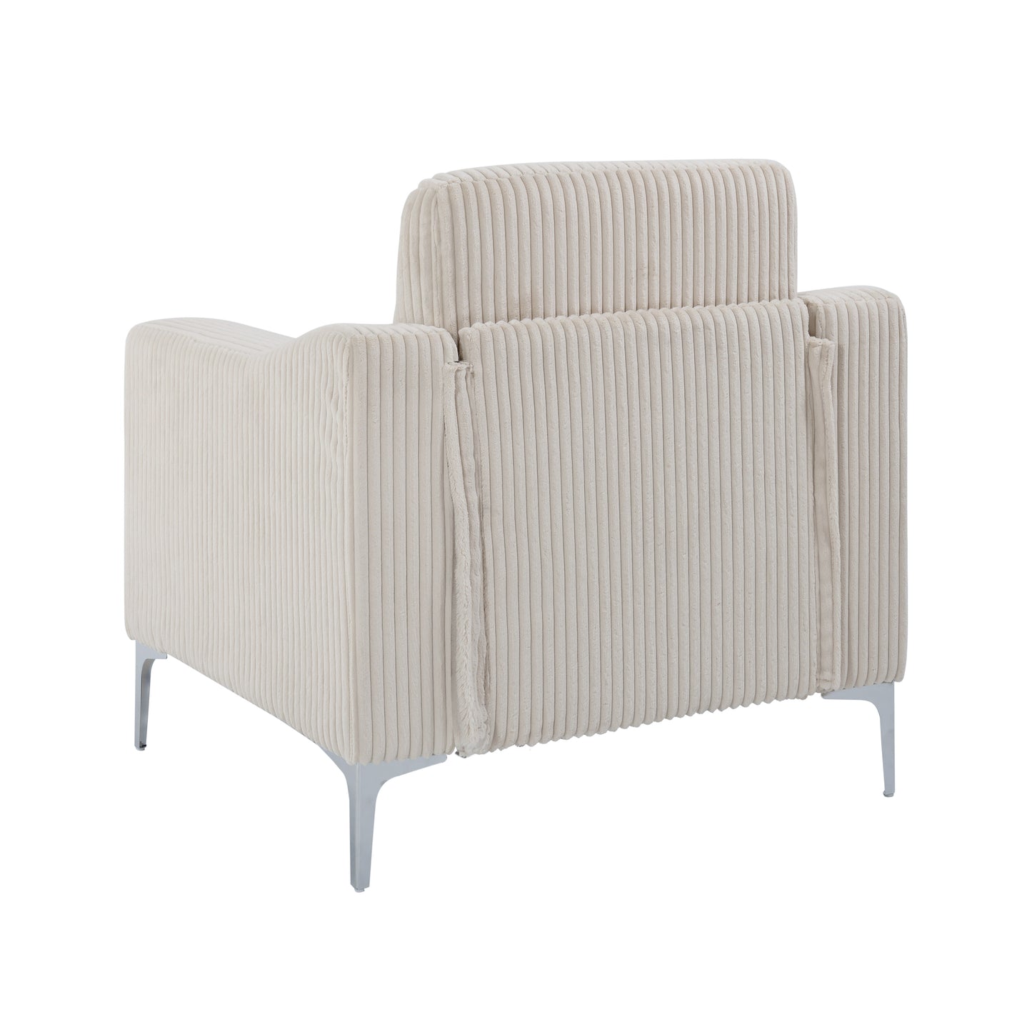 Beige Corduroy Modular Sofa for Guest Room Comfort for Living Room