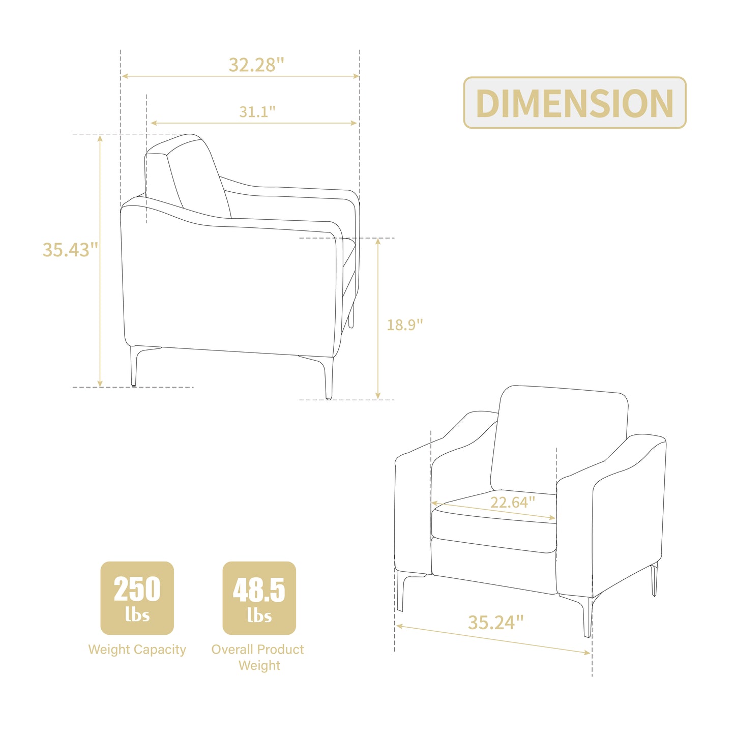 Beige Corduroy Modular Sofa for Guest Room Comfort for Living Room