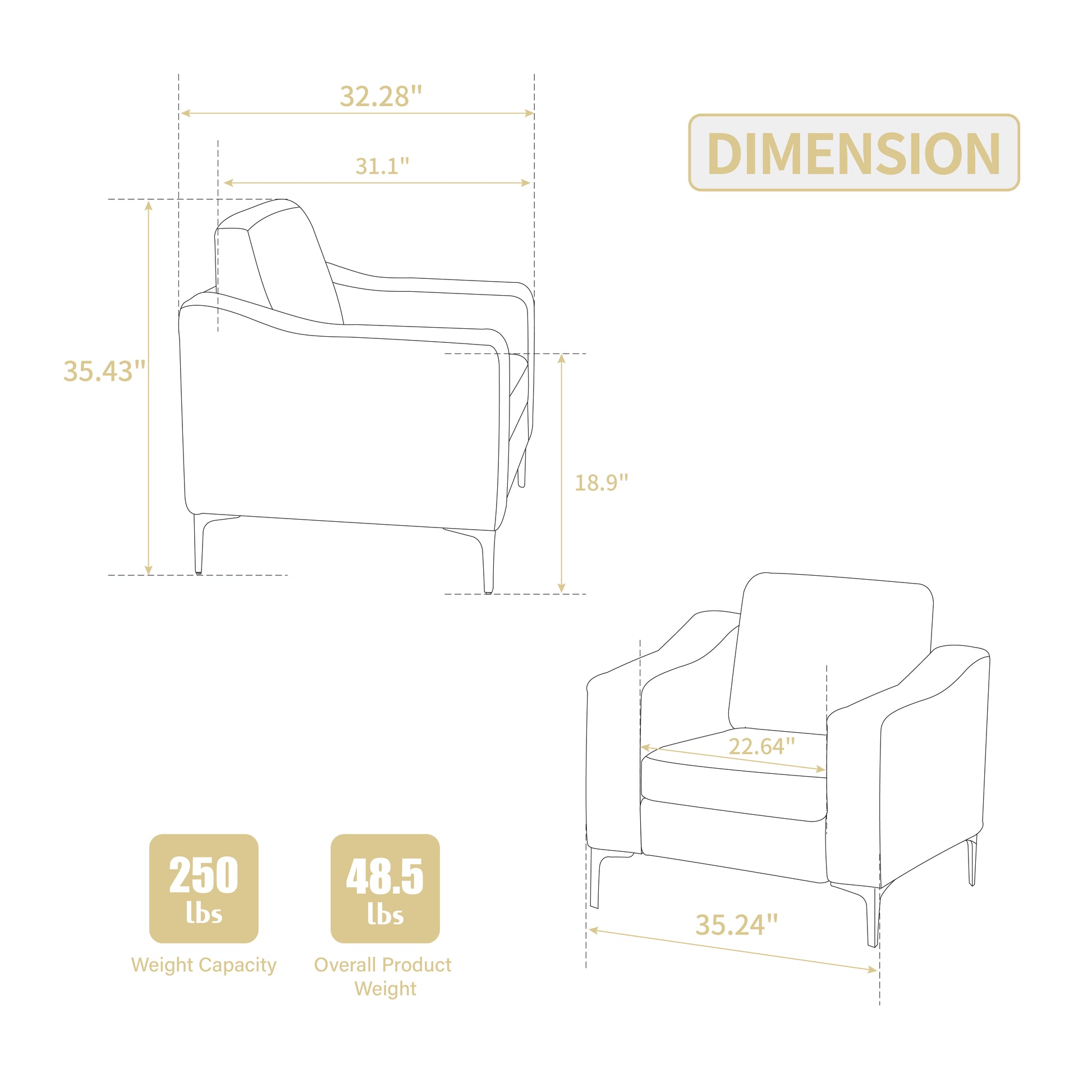 Beige Corduroy Modular Sofa for Guest Room Comfort for Living Room