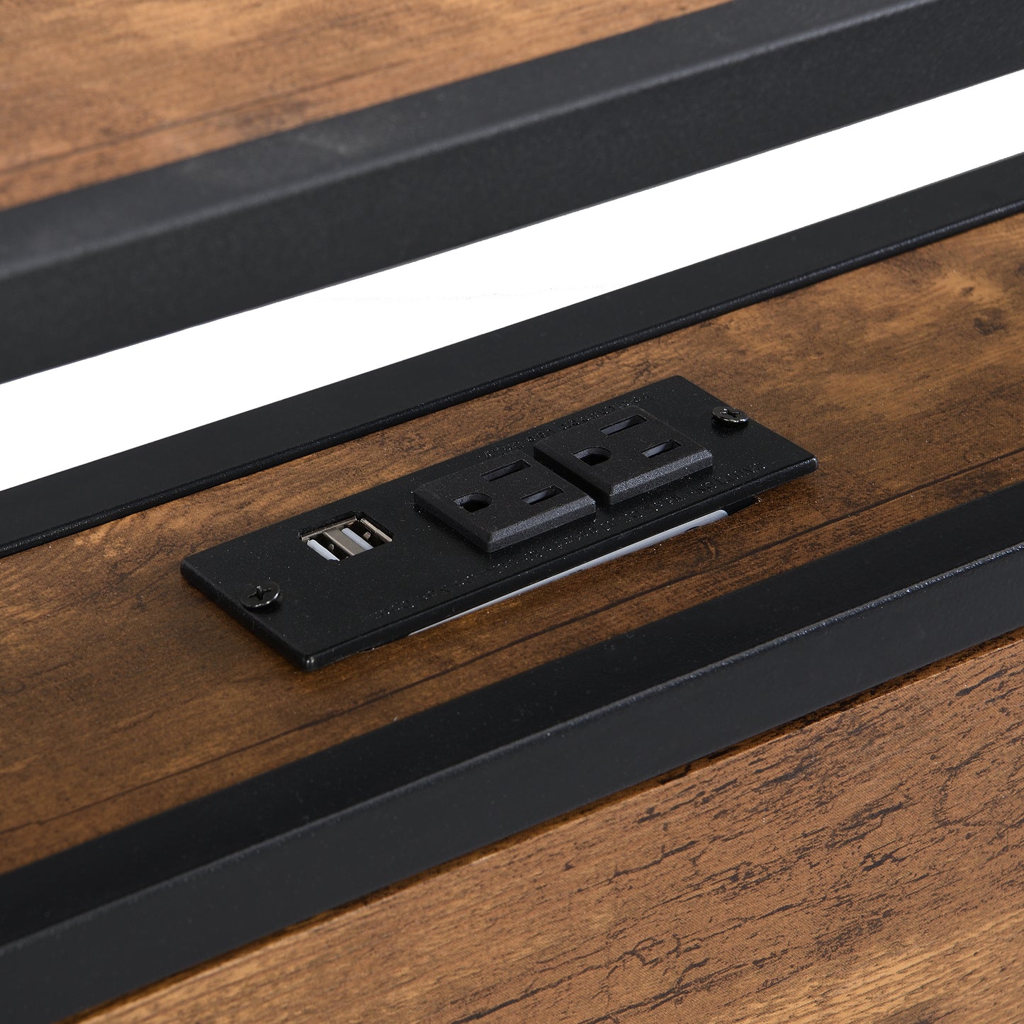 Queen Size Metal Platform Bed Frame - Black, No Box Spring Needed