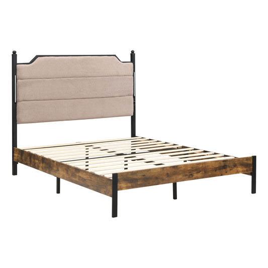 Light Pink Queen Bed Frame with Storage