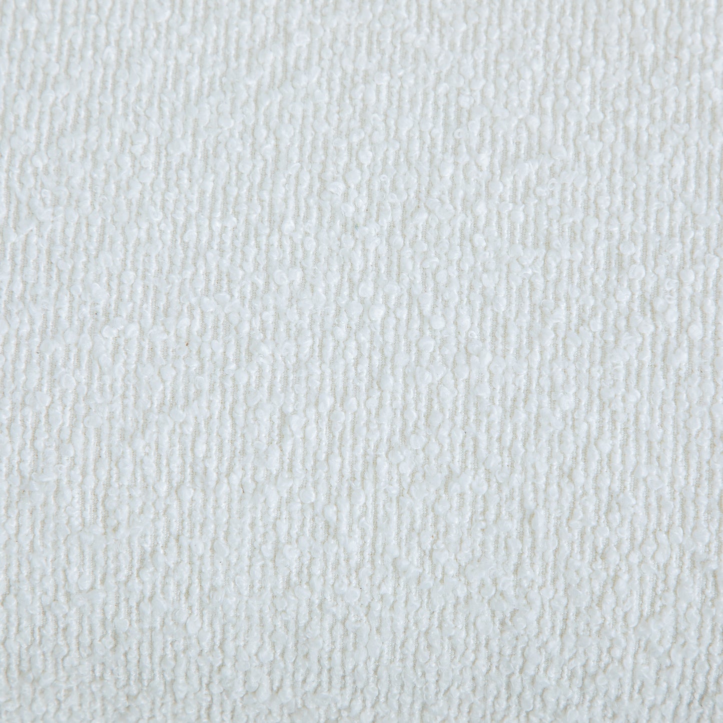 White Boucle Entryway Bench for Dining Room and Bedroom Storage