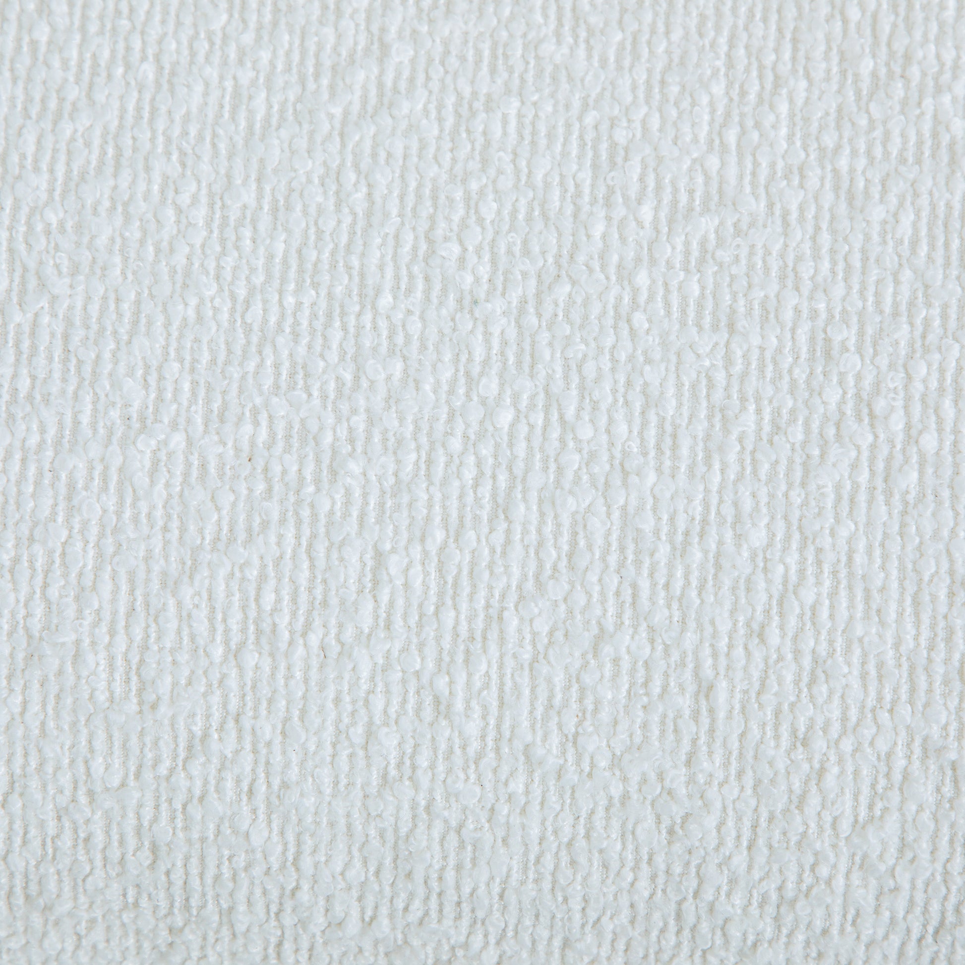 White Boucle Entryway Bench for Dining Room and Bedroom Storage