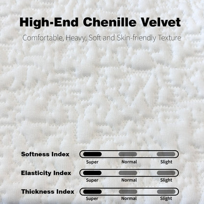 Creamy White Foam Sectional Sofa - 3 Seat Large Sofa