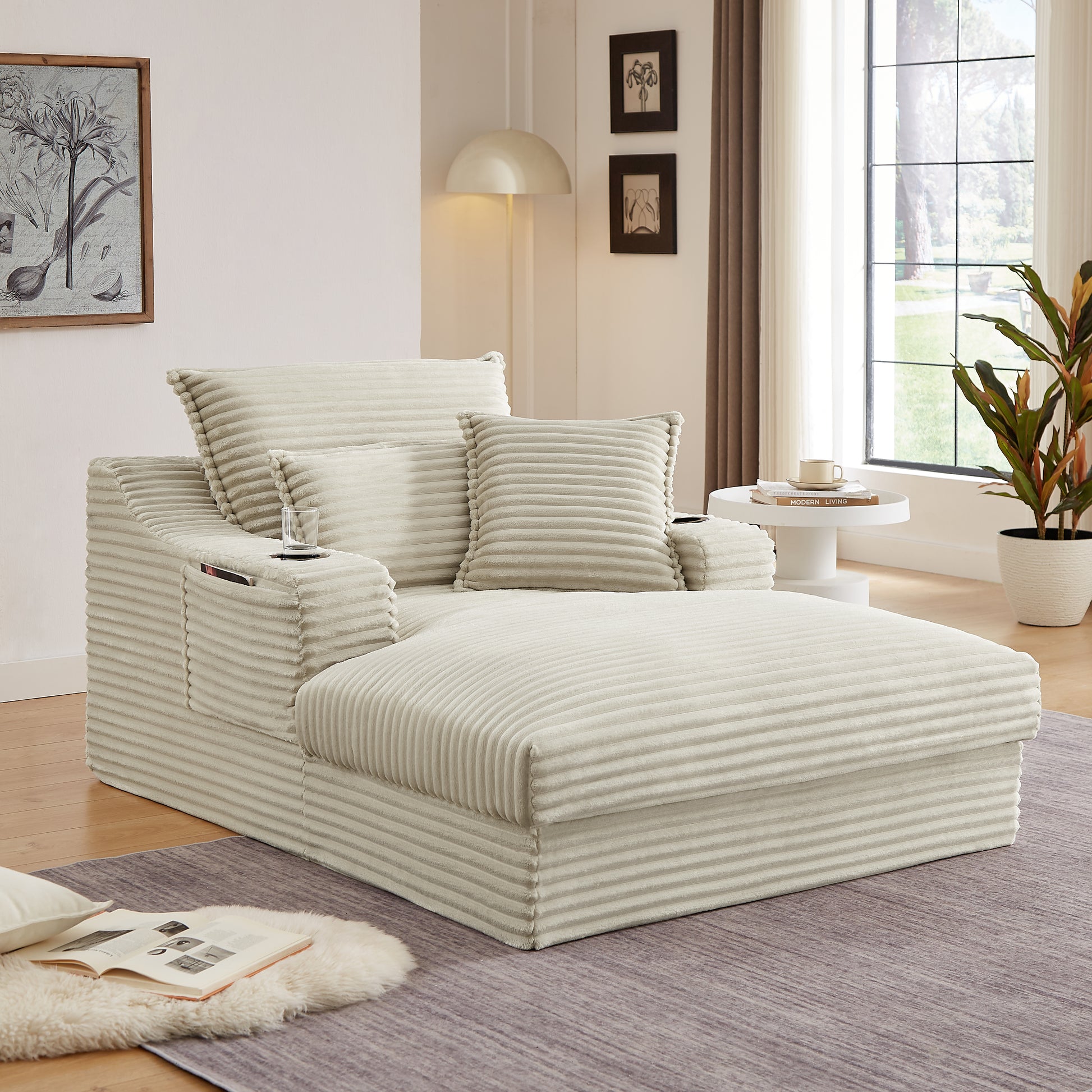 47.24 inch modern comfortable cushioned compression sofa with unique cushion design, lounge chair for living room, bedroom, apartment, office, camel