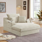 47.24 inch modern comfortable cushioned compression sofa with unique cushion design, lounge chair for living room, bedroom, apartment, office, camel