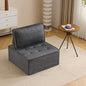 The dark gray linen wooden frame sofa can be freely spliced, meeting various needs such as in small apartment living rooms and adapting to various decoration styles."