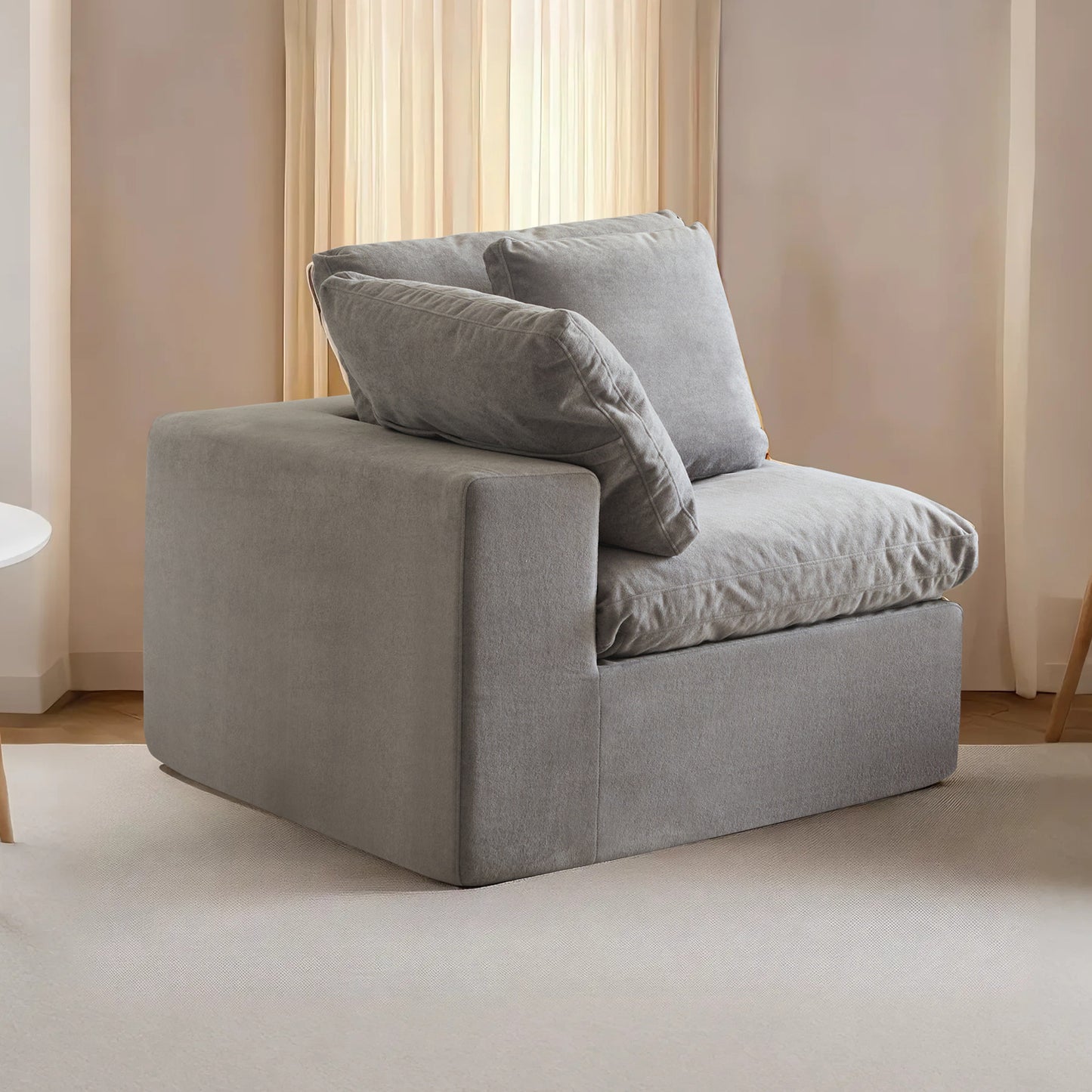 H-022-RIGHT ARMREST-K3207-19 Compressed Compression Sofa