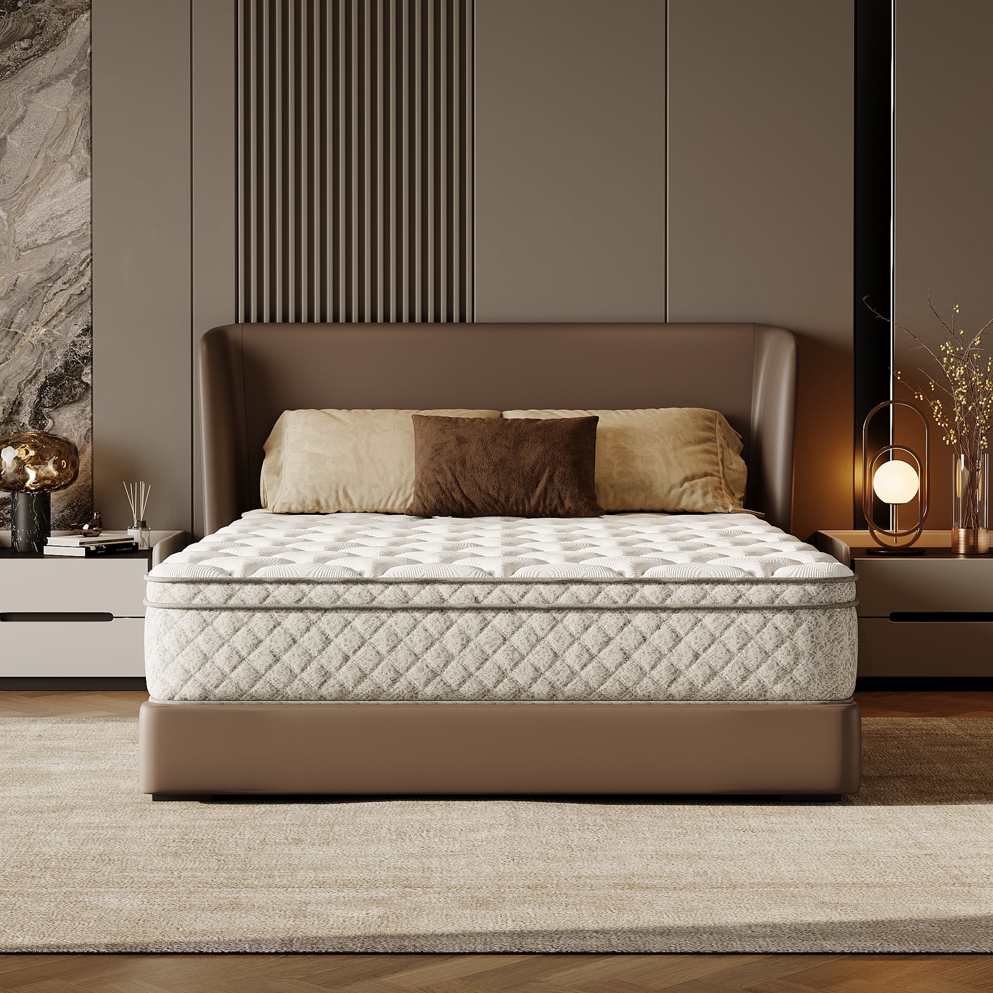 Full Size Mattress,12 Inch Hybrid Full Mattress in a Box with Memory Foam and Pocket Spring for Pressure Relief & Comfort Sleep & Zoned Support, Medium Firm,CertiPUR-US & OEKO-TEX