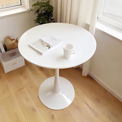White Green Round Dining Table Set - 5 Piece Kitchen Table