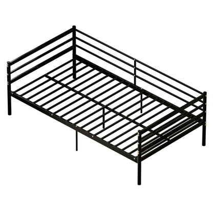 Twin Size Metal Bunk Bed Frame - Black for Bedroom