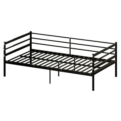 Twin Size Metal Bunk Bed Frame - Black for Bedroom