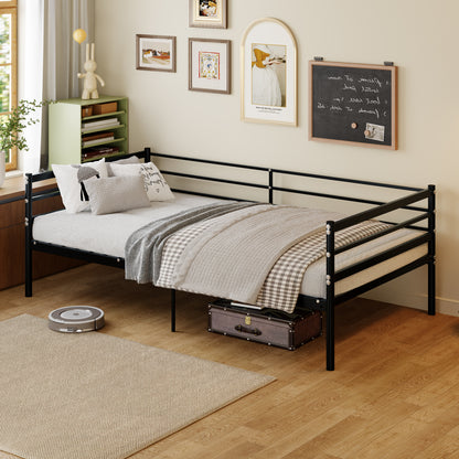 Twin Size Metal Bunk Bed Frame - Black for Bedroom