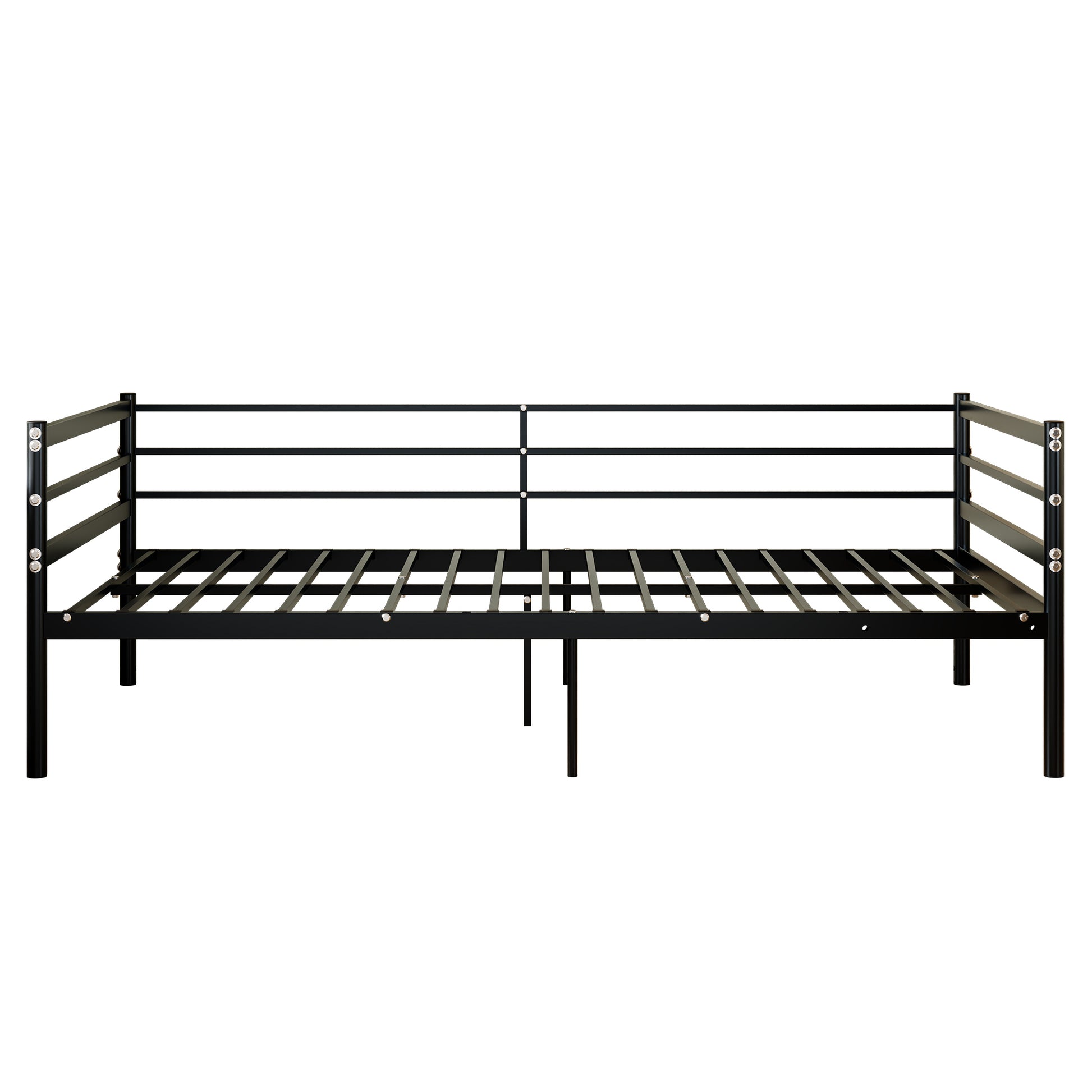 Twin Size Metal Bunk Bed Frame - Black for Bedroom
