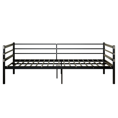 Twin Size Metal Bunk Bed Frame - Black for Bedroom