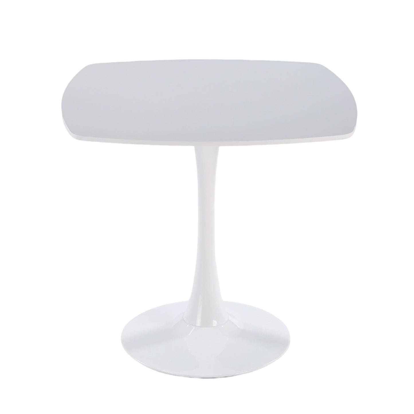 White Mid-Century Dining Table Set - 4-6 People