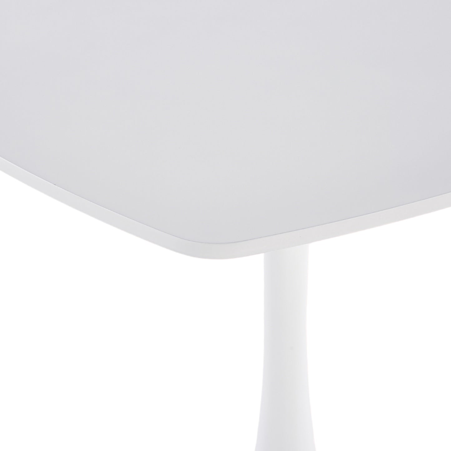 White Mid-Century Dining Table Set - 4-6 People