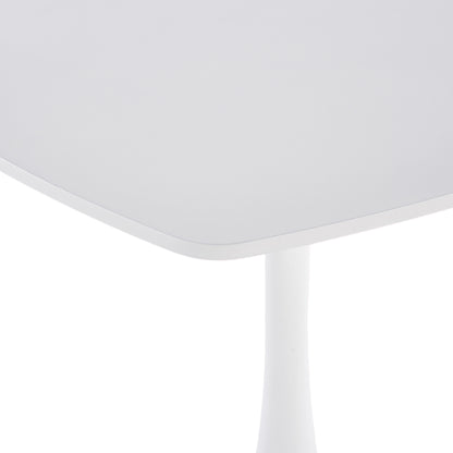White Mid-Century Dining Table Set - 4-6 People
