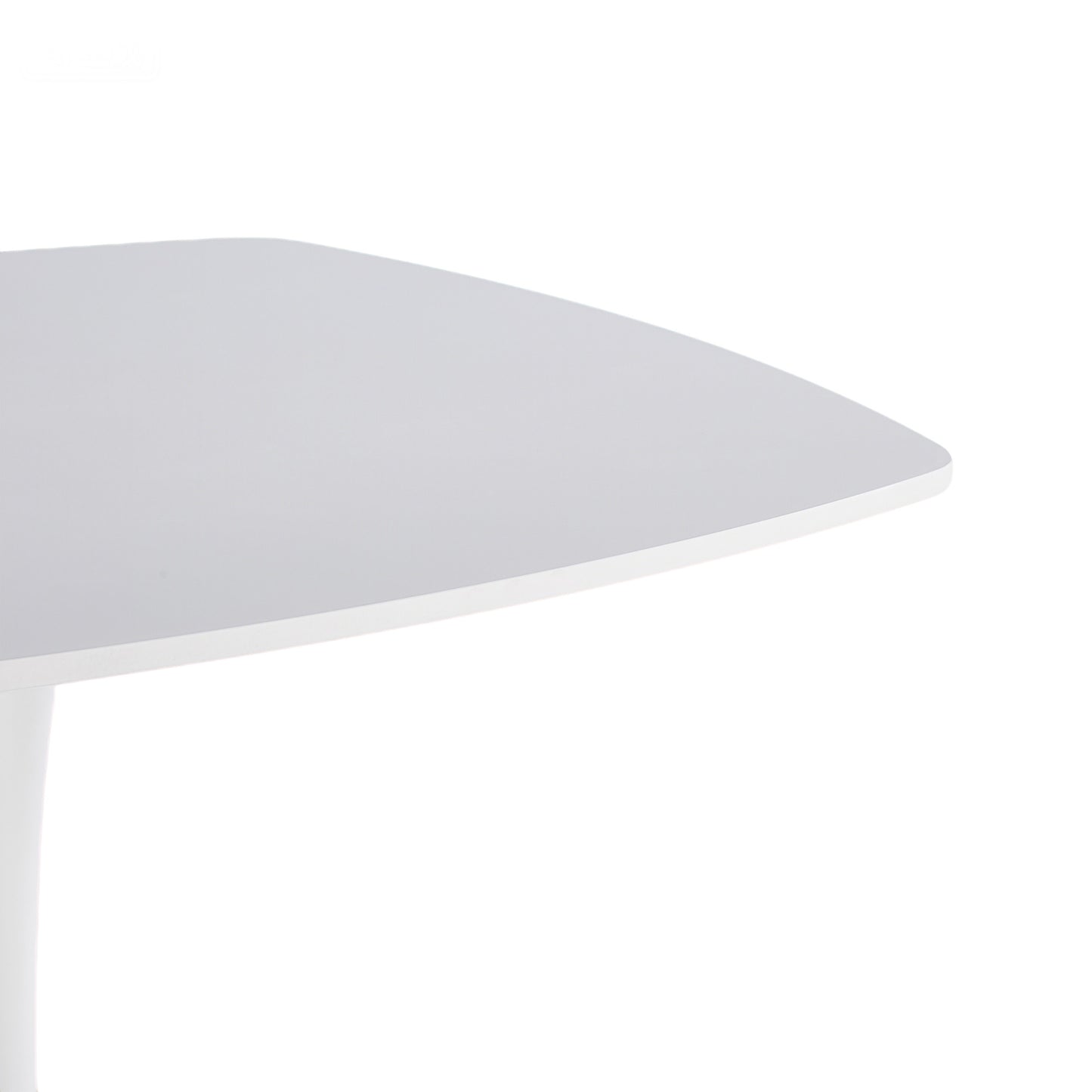 White Mid-Century Dining Table Set - 4-6 People