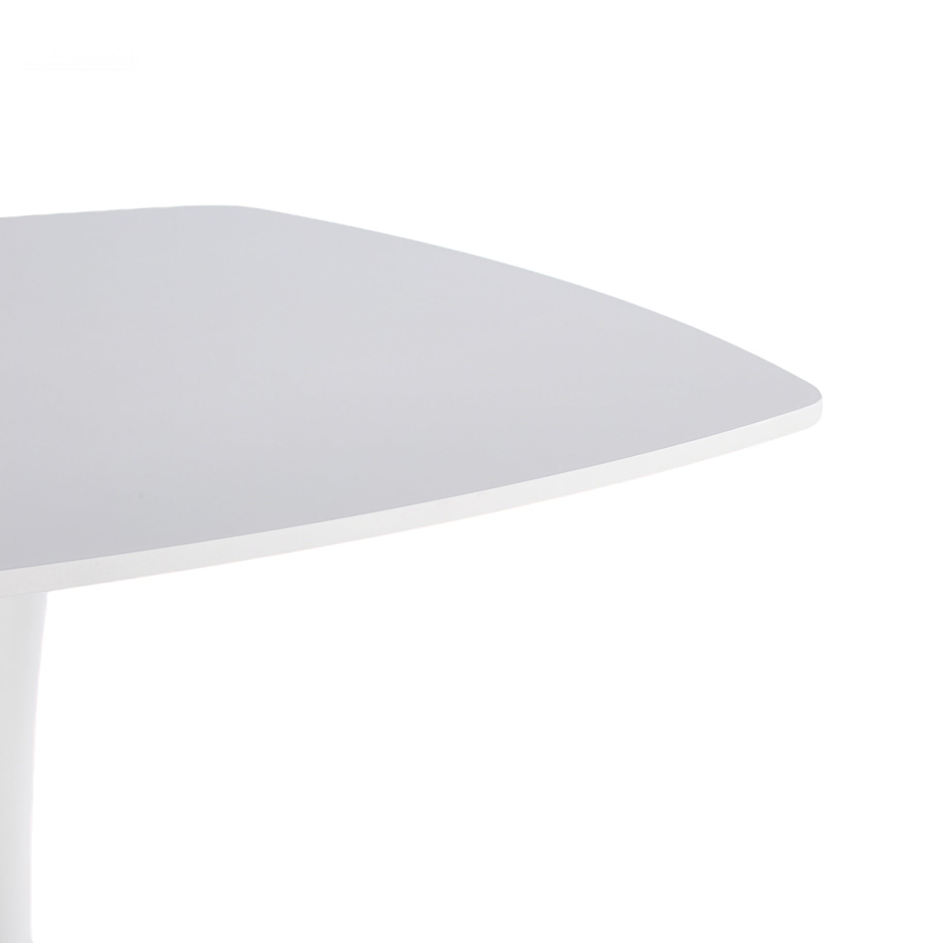 White Mid-Century Dining Table Set - 4-6 People