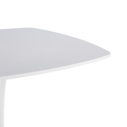 White Mid-Century Dining Table Set - 4-6 People
