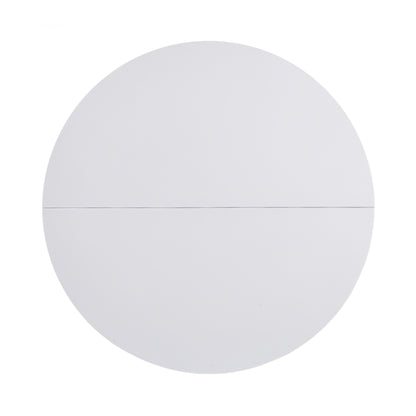 Matte White Mid-Century Dining Table - 4-6 People
