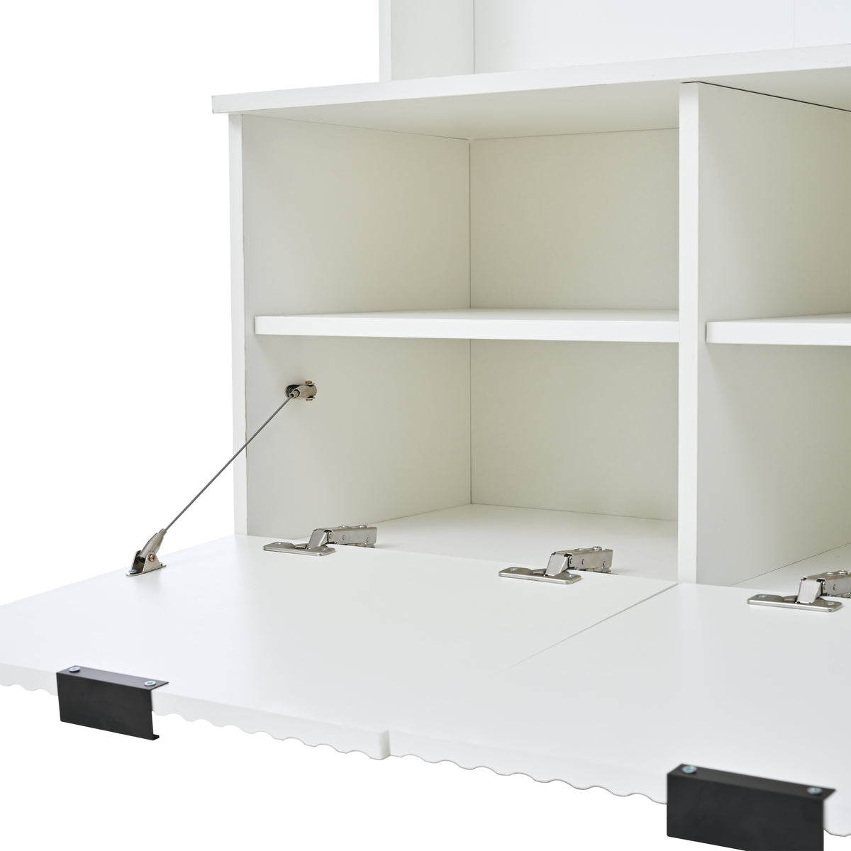 White 5-in-1 Hall Tree with Bench & Shoe Storage