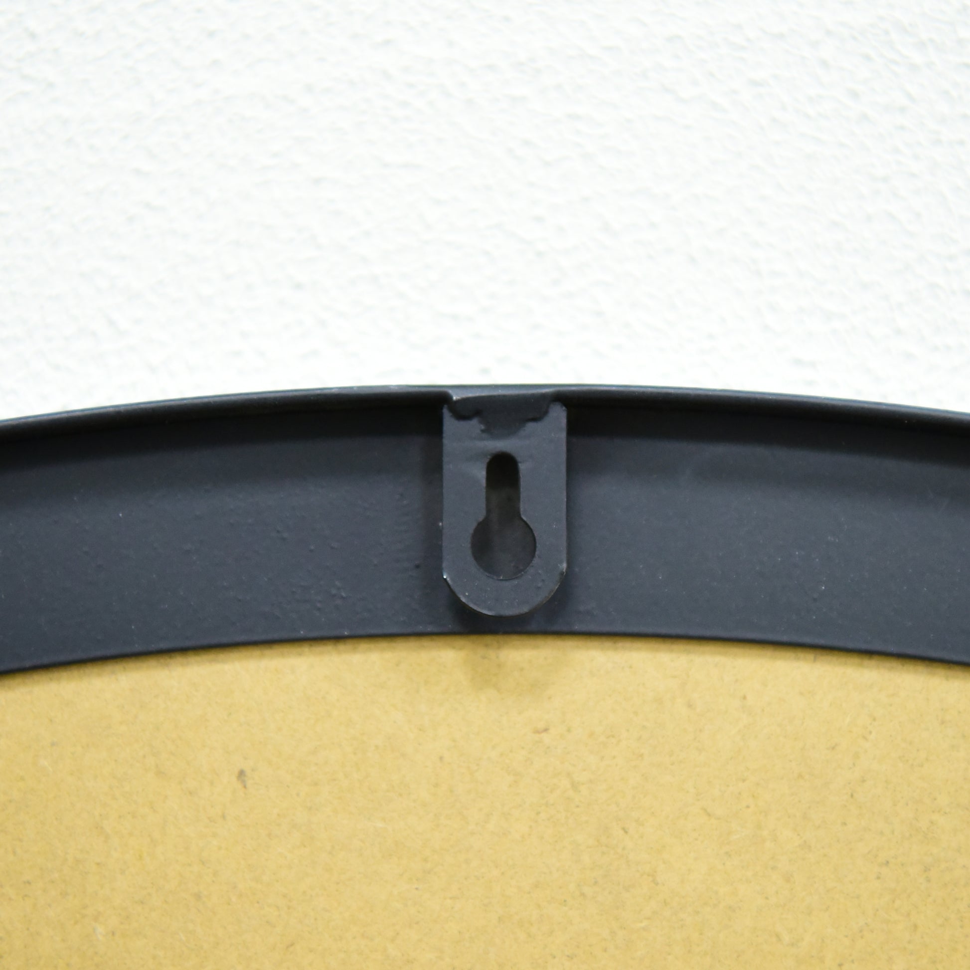 36 Inch Black and White Wall Mirror - Industrial Style