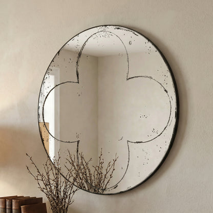 Round wall-mounted mirror Versatile Home Decor Ideal for bedrooms, living rooms, dining rooms, fireplaces, foyers, and more