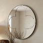 Round wall-mounted mirror Versatile Home Decor Ideal for bedrooms, living rooms, dining rooms, fireplaces, foyers, and more