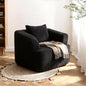 360° Swivel Round Upholstered Comfy Chair