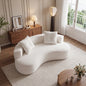 79.5"  3 Seater Couch for Living Room, Boneless Couch with 2 Pillows,Upholstered Floor Sofa