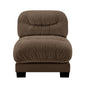 Flora Armless Sofa Chenille- Brown