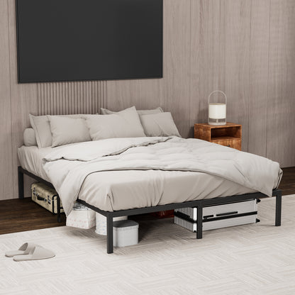 Metal Platform Bed frame ,Sturdy Metal Frame, No Box Spring Needed(Full)