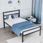 Metal Platform Bed frame with Headboard, Sturdy Metal Frame, No Box Spring Needed(Twin)