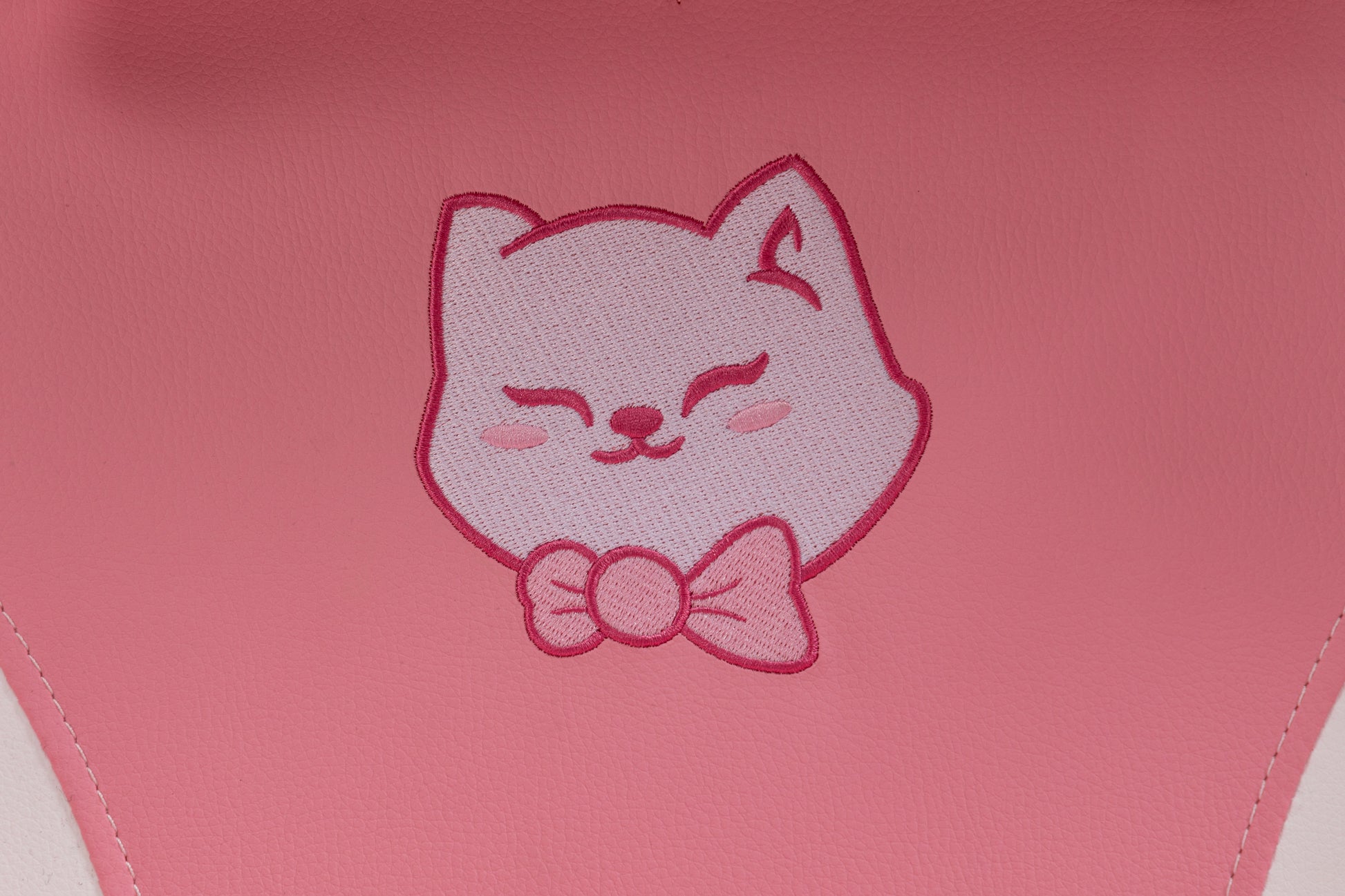 Pink Cat Gaming Chair - PU Leather Recliner