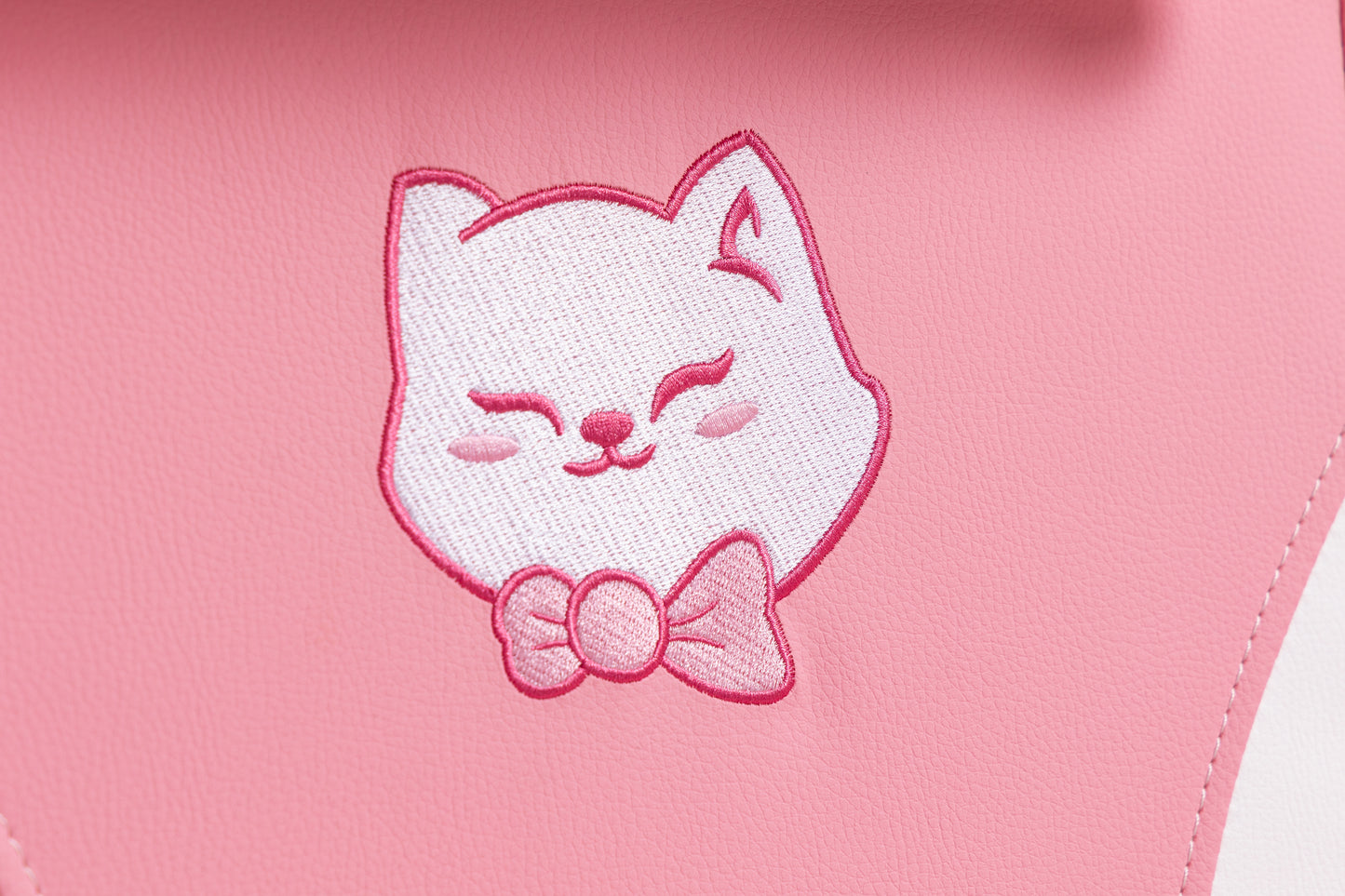 Pink Cat Gaming Chair - PU Leather Recliner