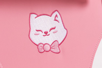 Pink Cat Gaming Chair - PU Leather Recliner