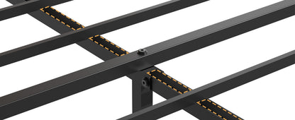 Dark Brown Full Bed Frame with Storage & USB Ports for Bedroom