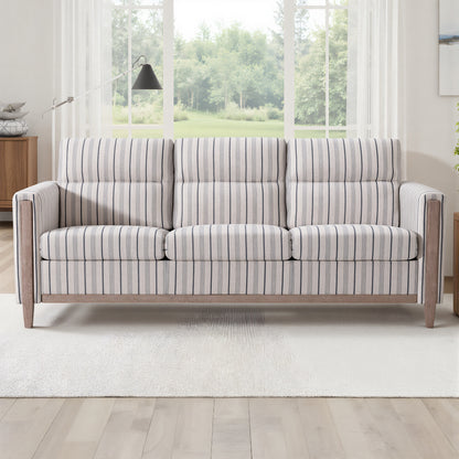 Comfortable Solid Wood Three-Seater Sofa - Soft Cushions, Durable and Long-lasting,79.5" Sofa Couch for Living Room