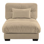 Milano Armless Sofa W/1 pillow - Beige